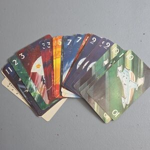 Vintage 1983 Space Rockets Card Game Complete